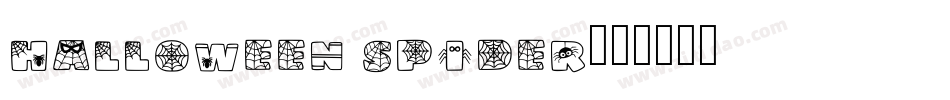 Halloween Spider字体转换